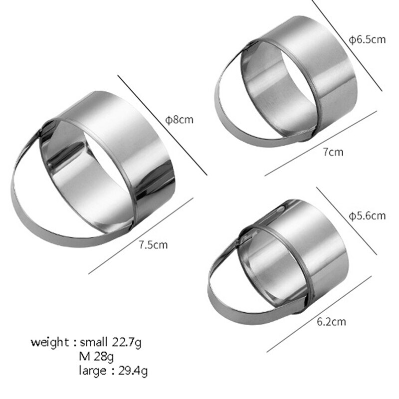 3 Stks/set Ronde Rvs Cookie Cutters Fondant Bakken Cookie Biscuit Cutters Sandwich Cutters Cookie Cutter
