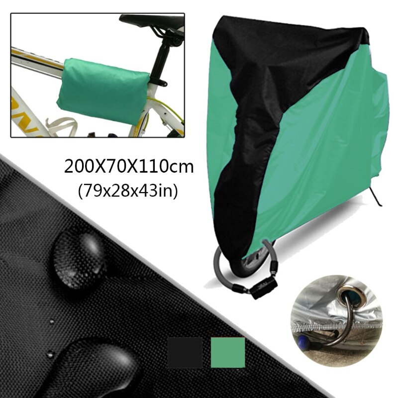 Bike Cover, 190T Outdoor Waterproof Bicycle Covers Rain Sun UV Dust Wind Proof T8WF: D-4