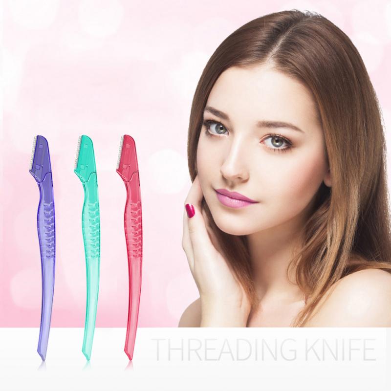 3Pcs Eyebrow Razor Trimmer razor Facial Hair Removers Shaper Tool Suit Various Eyebrow Shapes Easy To Use For Beauty