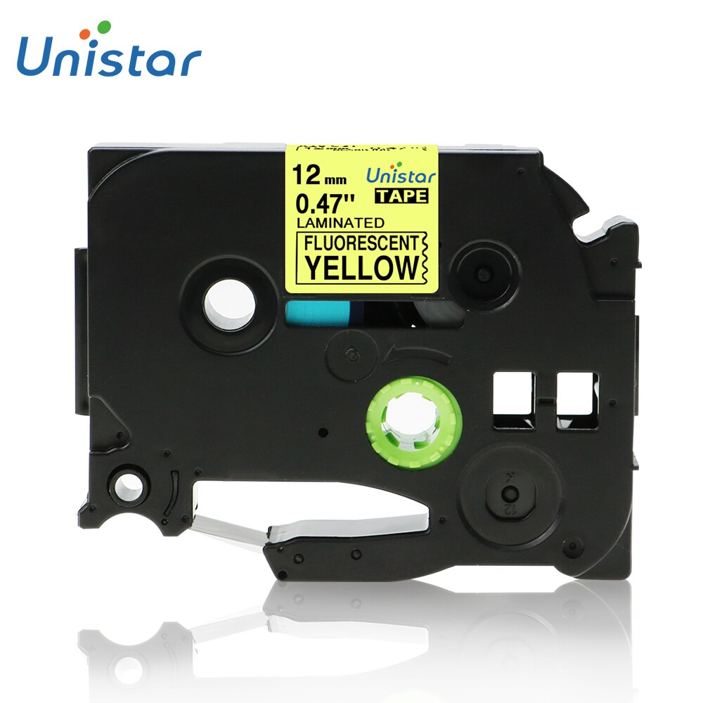 TZe-231 tze label tape Compatible for Brother p-touch printers TZe-231 Tze-231 12mm for Brother P Touch Tze PT Labeler tze231: Fluorescent Yellow