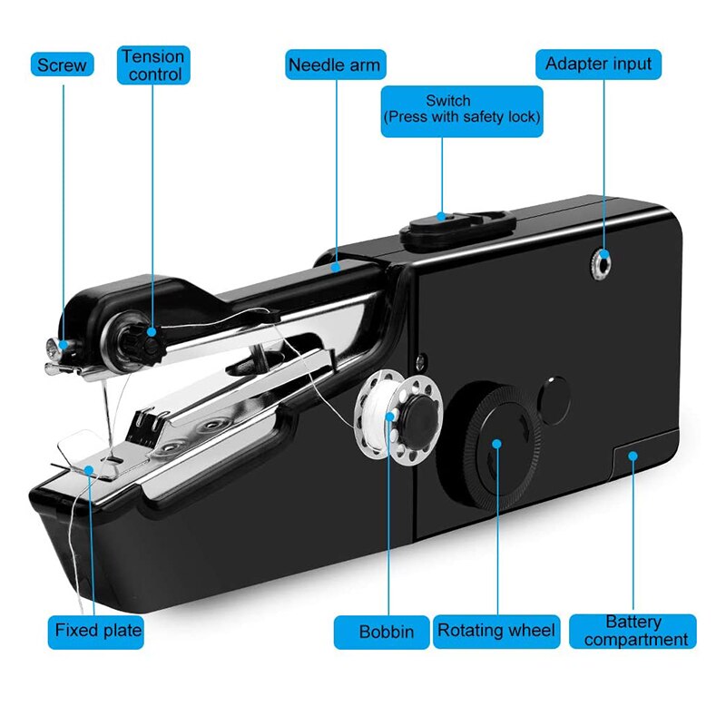 Portable Hand Sewing Machine Household Cordless El... – Grandado