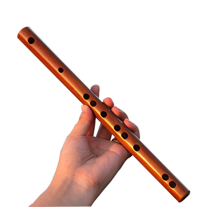 Mini flute piccolo short bamboo flute portable beginner child adult female wooden musical instrument
