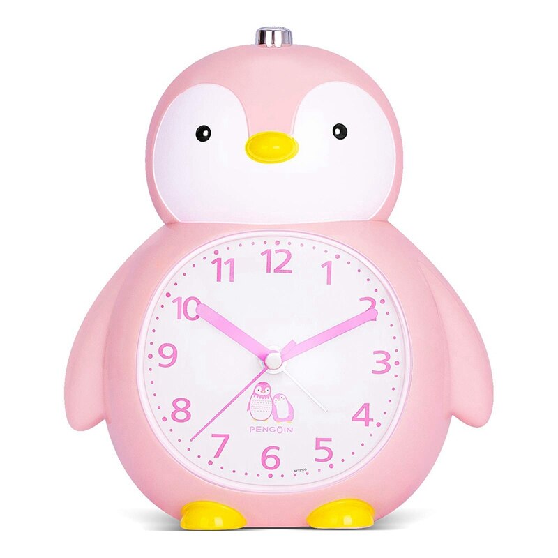 ! Kids Alarm Clock, Penguin Snooze Night Light Loud Alarm Clock, 2 Mode Music , Silent Battery Operated Alarm Clock: Default Title