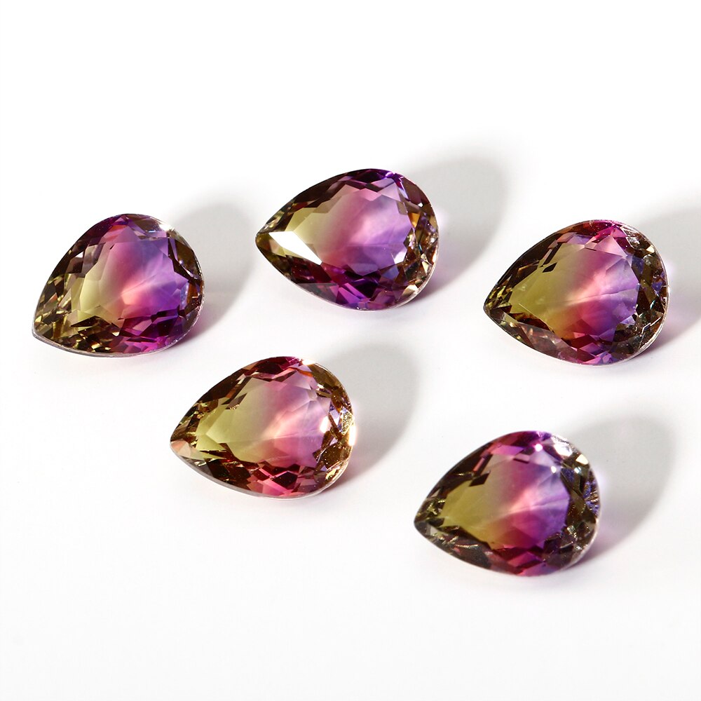 5 pcs/set 7x9MM Water Colorful Loose Stones Watermelon Gemstone Decoration Stone Fine Jewelry