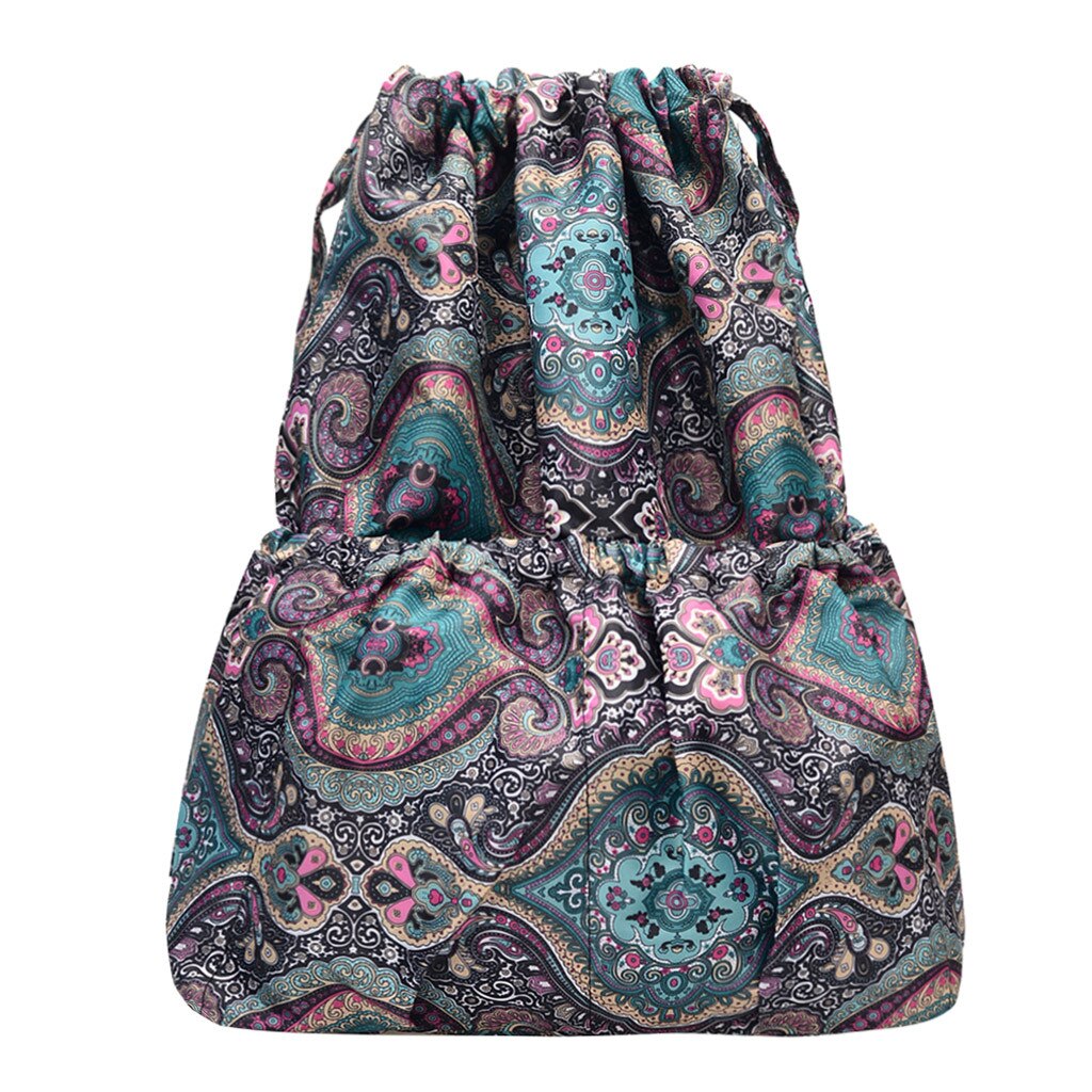 Aelicy Mode Vrouwen Gedrukt Zak Prijs Natuurlijke Resuable Jute Linnen Koord Pouch Verpakking Bag Logo Gedrukt
