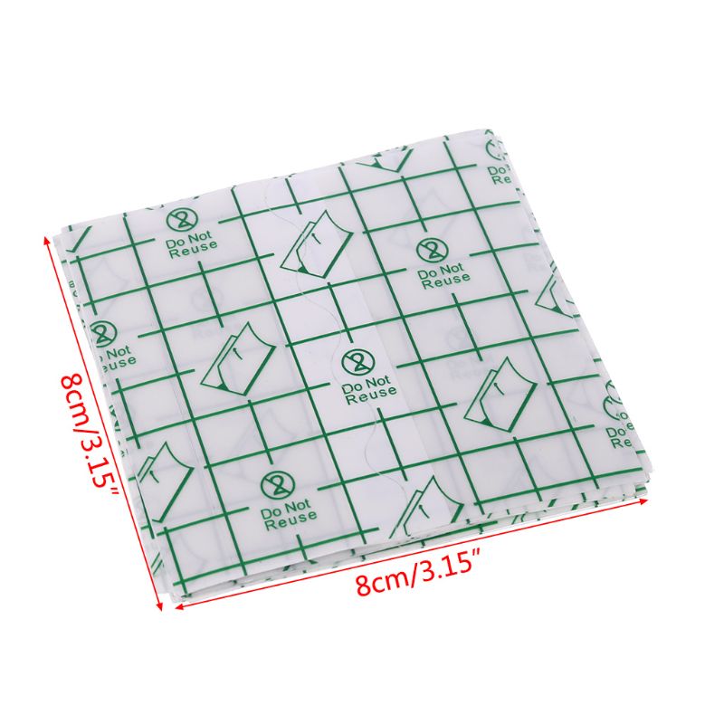 20Pcs/Lot 8*8cm Waterproof Tape Plaster Fixation Tape Breathable Antiallergic