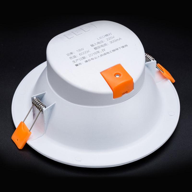 LED Downlight Energy Saving Ceiling Light Living Room Embedded Anti-glare Downlight Integrated Hole Light Home Downlight