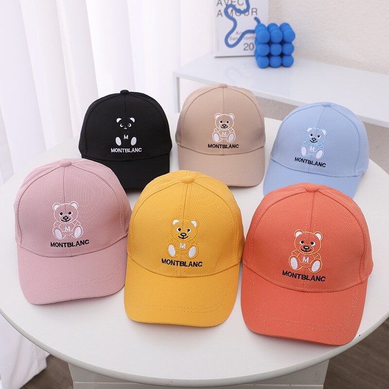 Doitbest Zomer Kids Jongen Meisje Cap Baseball Hoeden Cartoon Beer Lente Kind Zon Hoeden Piekte Caps Snapback Voor 2 Te 7 Jaar Oud