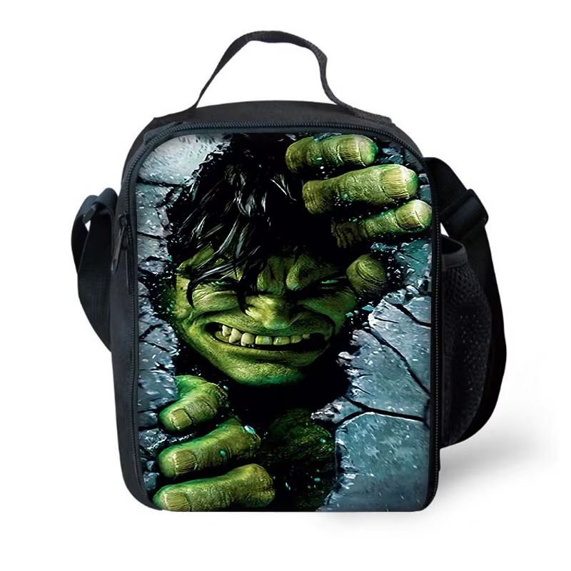 Mochila escolar para niños Marvels Super Heroes Hulks con bolsas para el almuerzo, bolsas para lápices, mochilas escolares para niños y niñas, el mejor