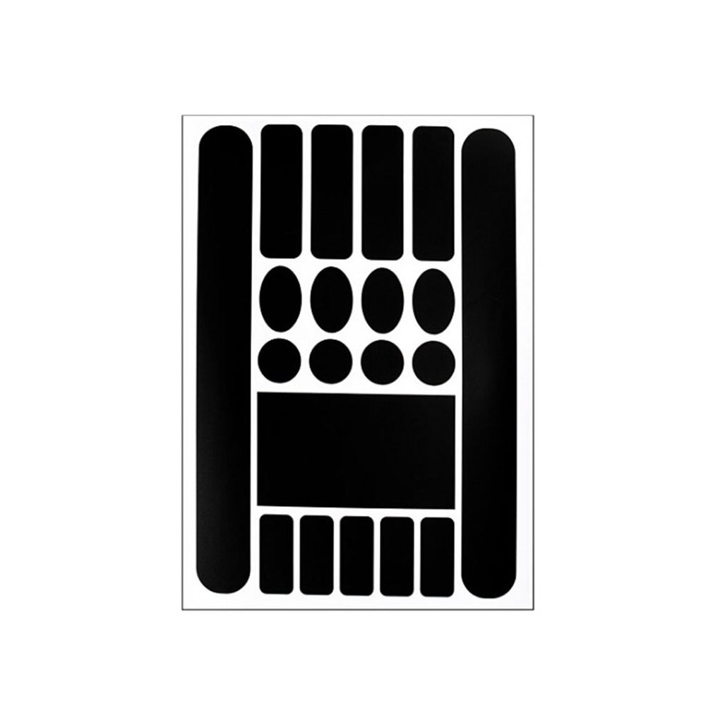 Fiets Sticker Scratch Preventie Neushoorn Lederen Sticker Fietsketting Protector Bescherming Frame Sticker Anti-Kras: black