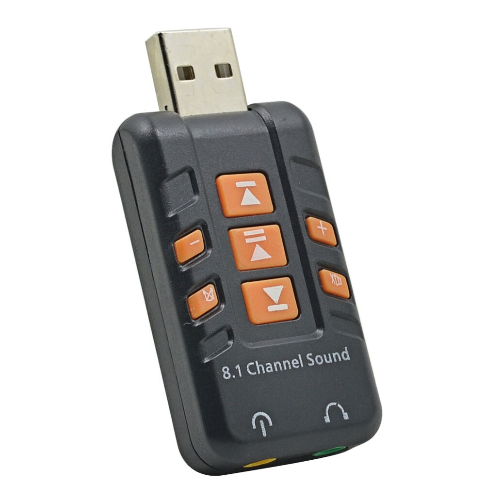 USB To 3D Audio External USB Sound Card 8.1 Channel Adapter Tarjeta De Sonido For Windows Vista/XP Win7 Win8
