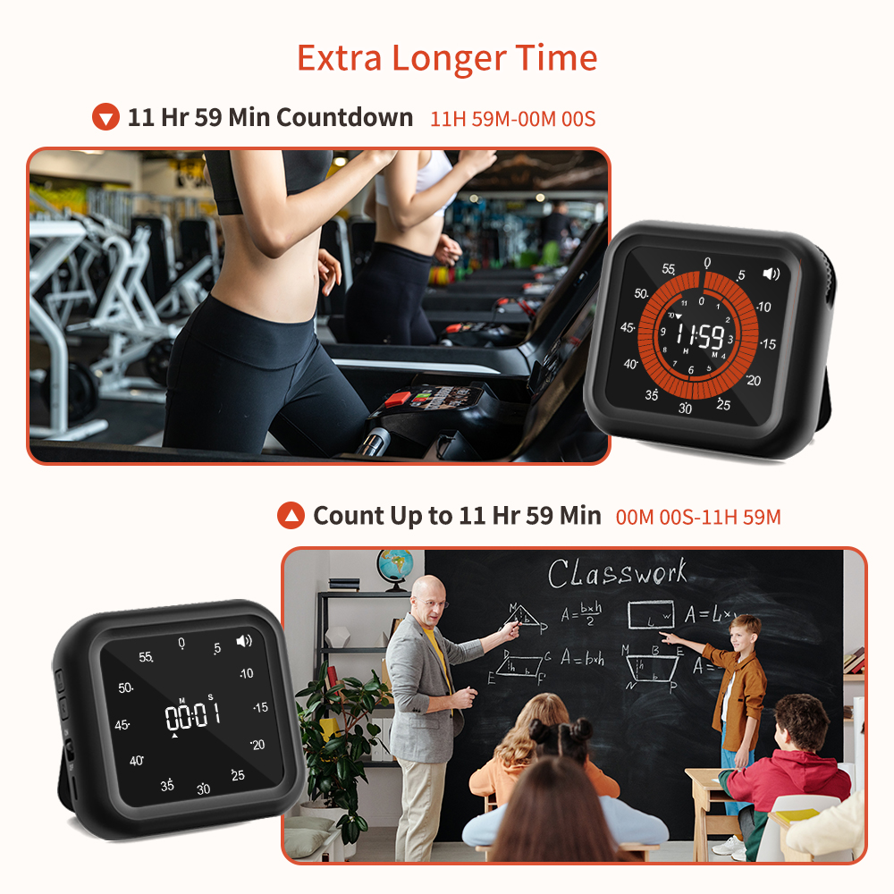 Visual Timer For Rechargeable Kitchen Timer Manual Countdown Mechanical Cooking Timer Cooking Shower Study Stopwatch Timer