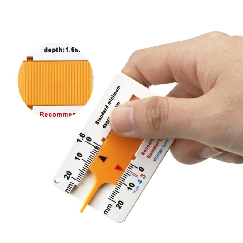 0-20 Mm Auto Tyre Tread Depthometer Diepte Indicator Gauge Gage Motorfiets Trailer Measure Tool Band Reparatie Tools