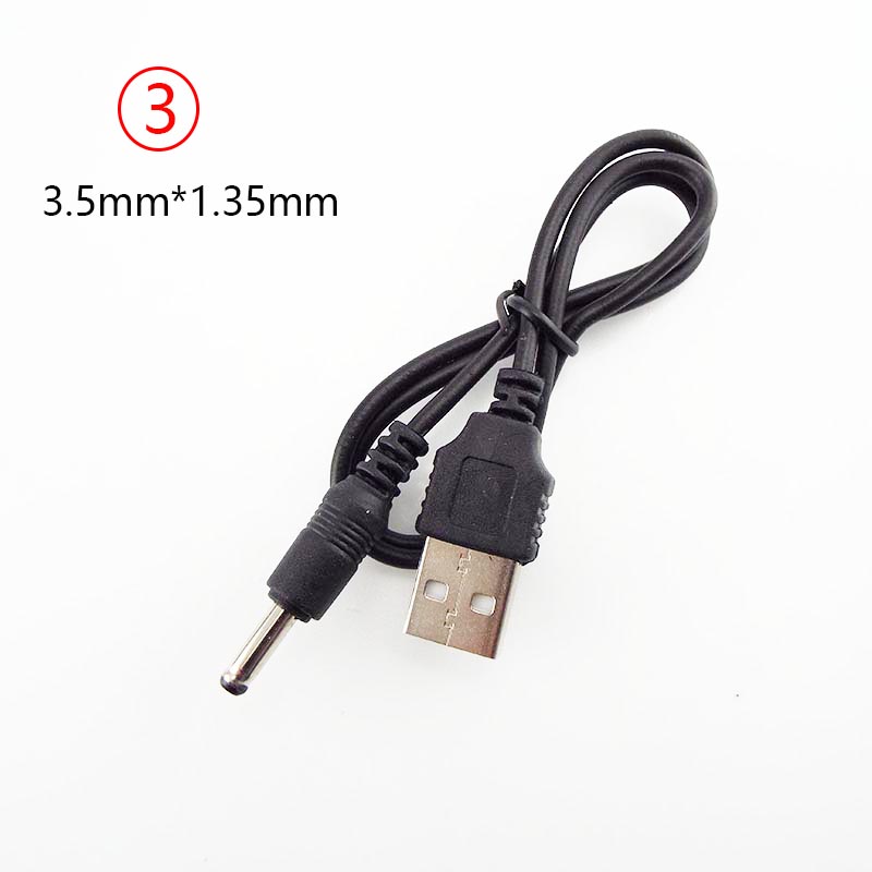 Usb a uros  dc 2.0 0.6 2.5 3.5 1.35 4.0 1.7 5.5 2.1 5.5 2.5mm virtalähdejohto pistoke jakki jatkokaapelin liitin laturi: 3.5 x 1.35mm