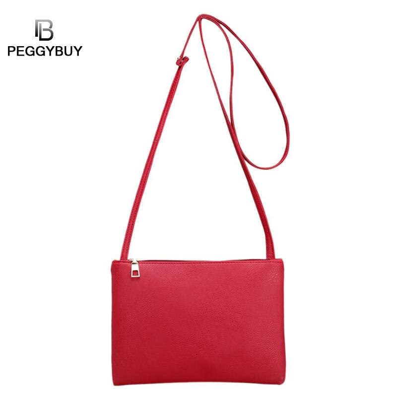 Neue PU Leder Frauen Kleine Bote Tasche Schlinge Schulter Taschen Weibliche Schulter Taschen Mini Kupplung Handtaschen Bolso femenino