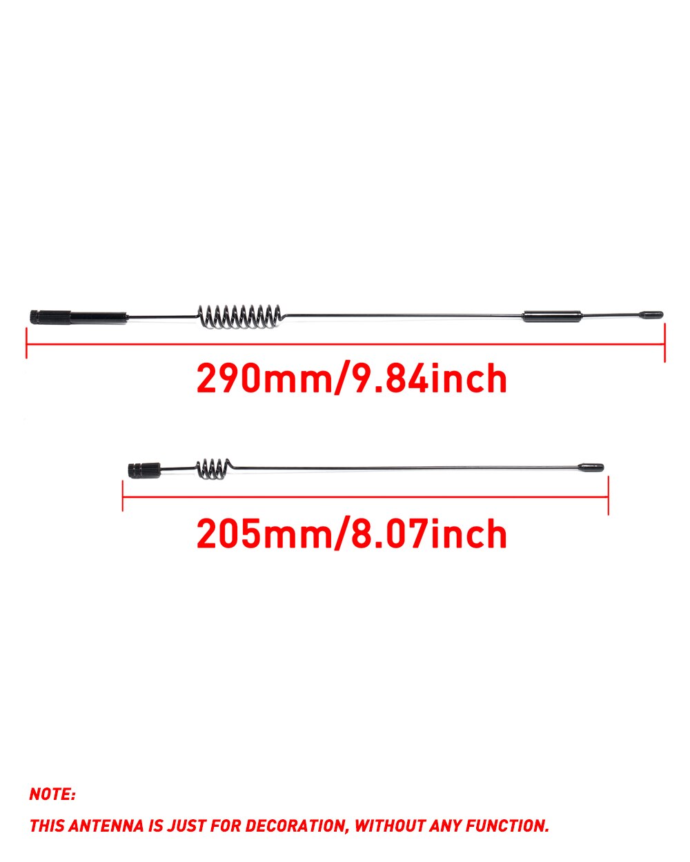 1/8 1/10 Scale Metal RC Decorative Antenna Mast and Flag Accessories for RC Tracked Axles SCX10 90046 Traxxas TRX-4 TRX4 D90