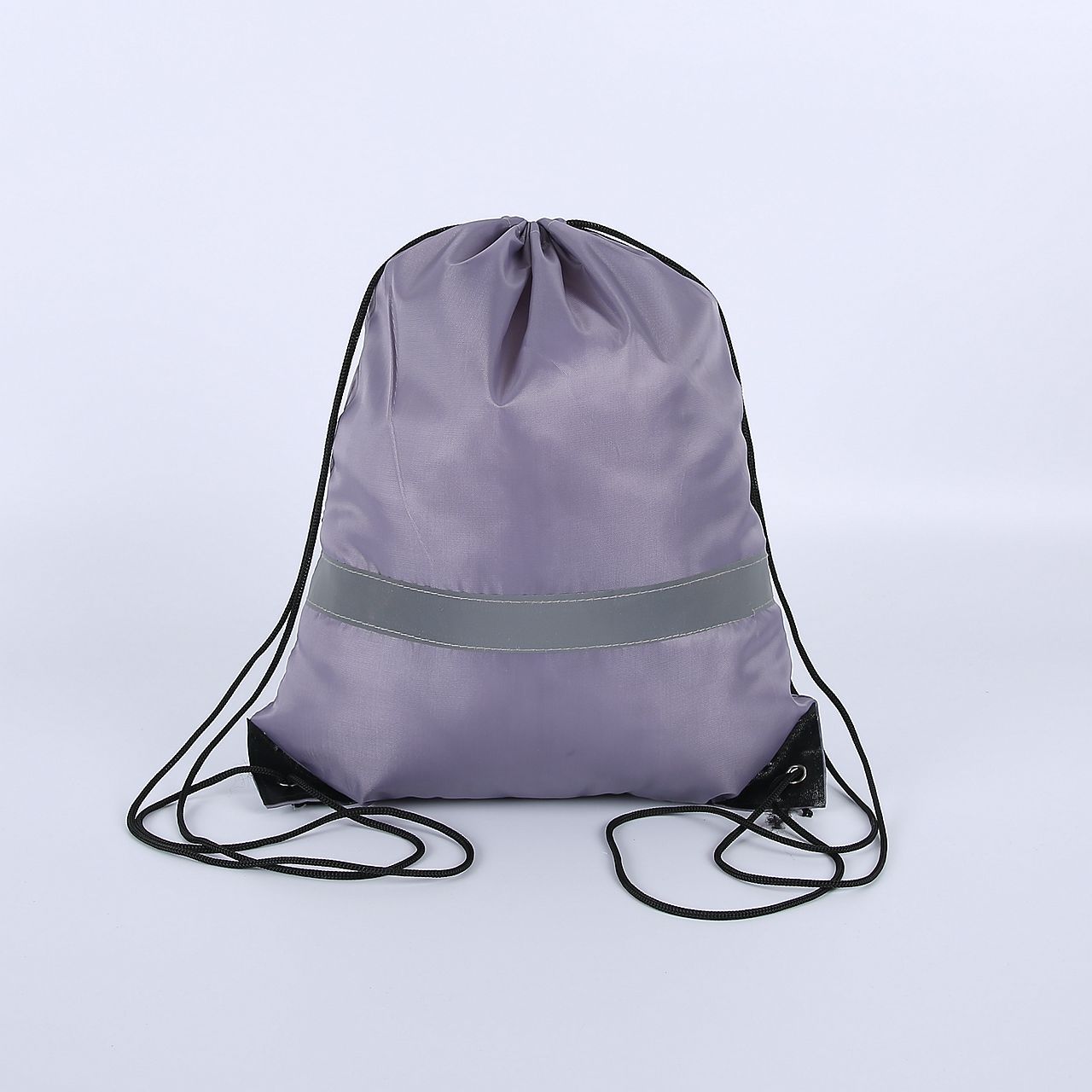 Nylon Color Portable Sports Bag Thicken Drawstring Belt Riding Backpack Gym Drawstring Shoes Bag Clothes Backpacks Waterproof: Red