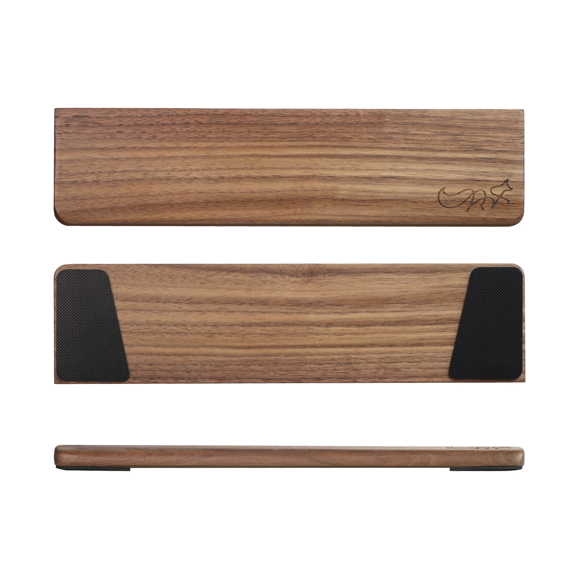 Walnut Wooden Mechanical Keyboard Wrist Rest with Anti-Slip Mat Ergonomic Gaming Desk Wrist Pad Support 60 75 80Keys Hand Pad