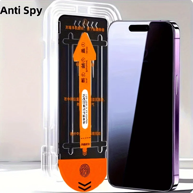 3Pcs Anti-Spy Privacy Screen Protector for iPhone 17 16 15 Pro Max 13 12 11 Pro Plus 13 12 Mini XR XS 9H Hardness Tempered Glass