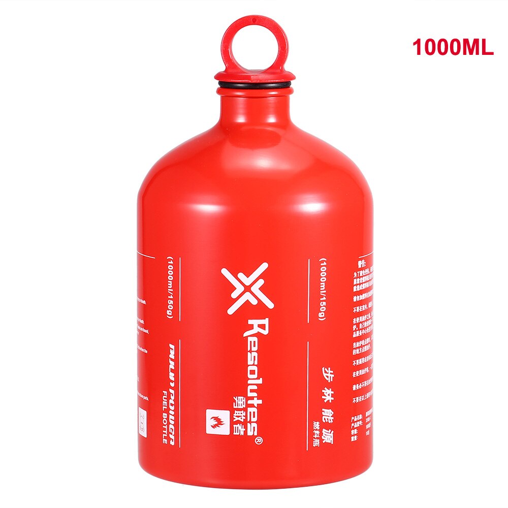 Udendørs 1000ml / 1500ml alkohol flydende gas brændstof dunk camping brændstof flaske alkohol benzin petroleum opbevaring flaske: 1000ml