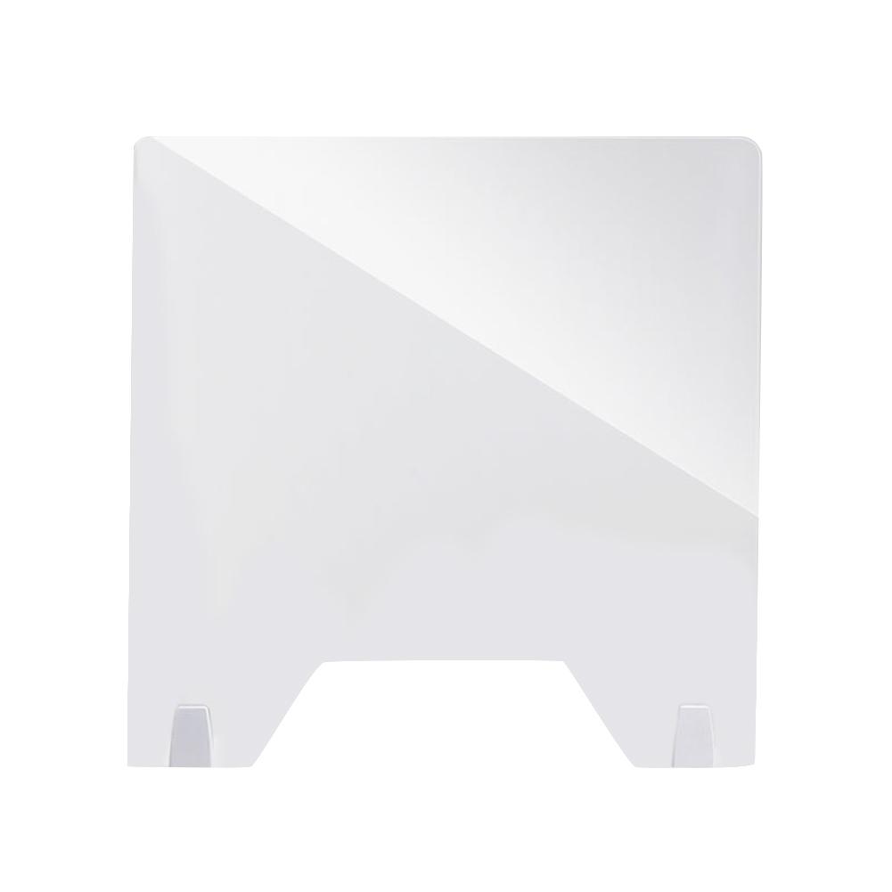 Acrylic Sneeze Guard Shield Transparent Smooth Sneeze Droplets Panel Board For Most Countertops Desktops: Default Title