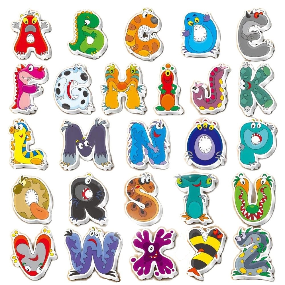 Cartoon Animal Fridge Magnets for Kids Children Toys Alphabet Letters Numbers Magnet for Refrigerator Stickers Decor for Kitchen