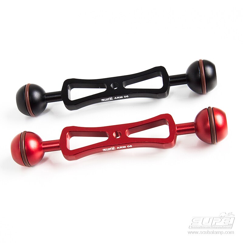 Supe Scubalamp Aluminium Duiken 4 Inch 6 Inch 8 Inch Licht Dual Joint Arm Lip Klem Mount Voor fotografie Camera