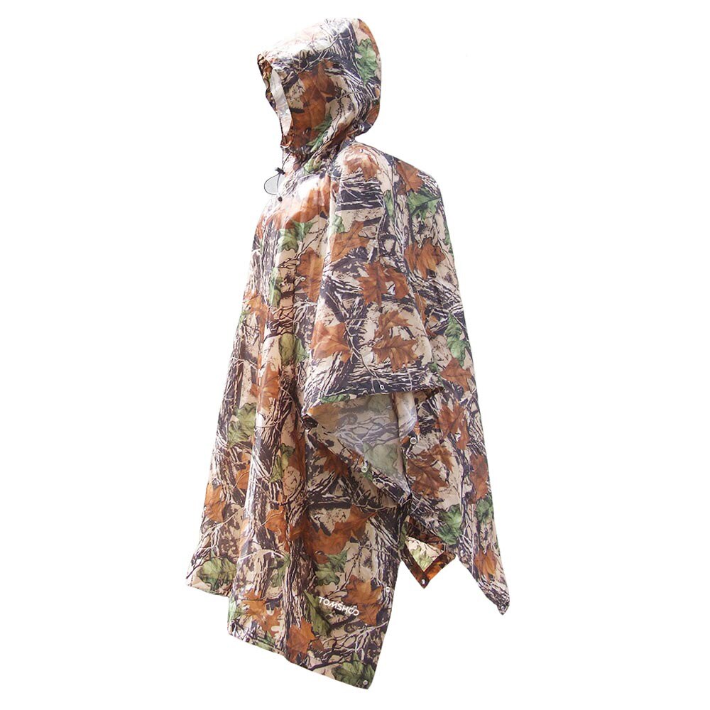 TOMSHOO-chubasquero ligero multifuncional con capucha, cubierta para lluvia, Poncho, capa de lluvia, estera para tienda de campaña al aire libre: mix color