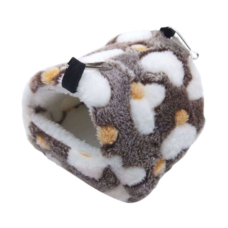 Cama de Casa Hamster para rata, forro polar cálido para mascotas pequeñas, cama para chinchillas, jaula tipo nido, accesorios para hámster, saco de dormir