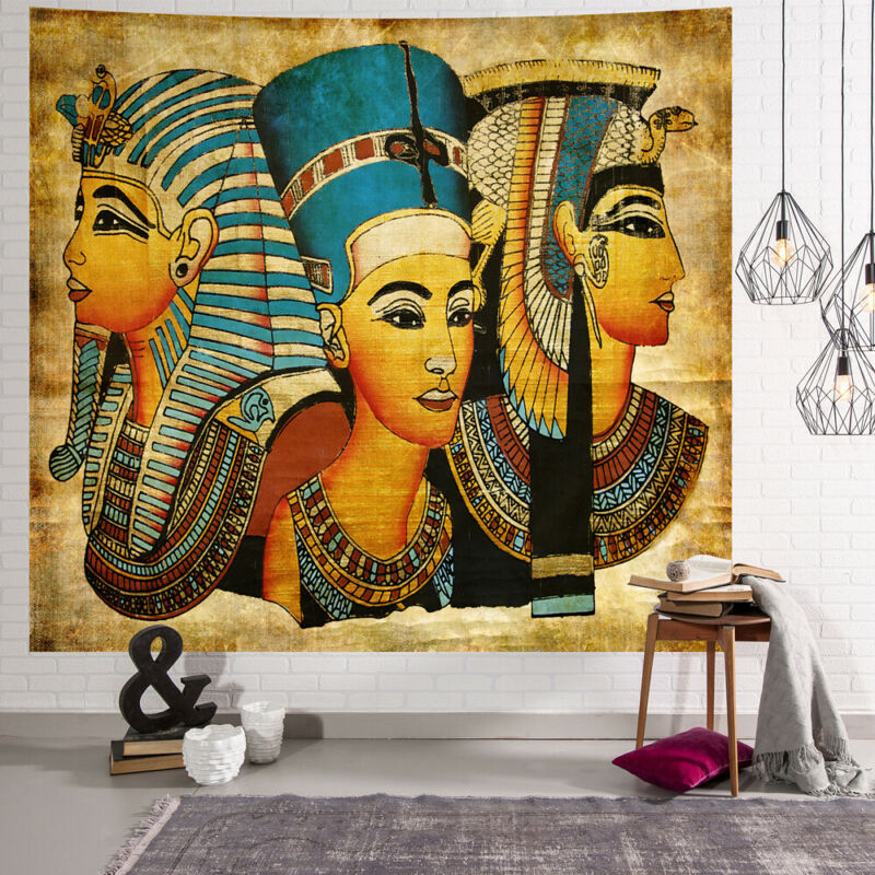 Antikke egyptiske egypter gobeliner væghængende hjem sovesal indretning sengetæppe kaste kunst hjem indretning
