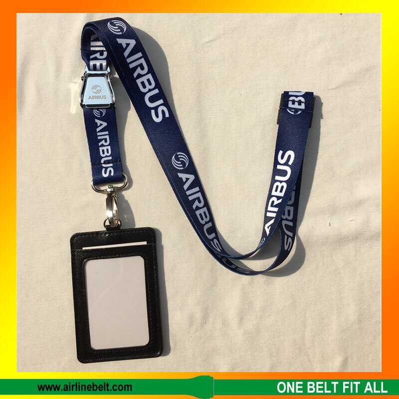 Airbus aircraft buckle lanyard with ID card holders Simple, convenient and durable great Aviation enthusiasts: 6