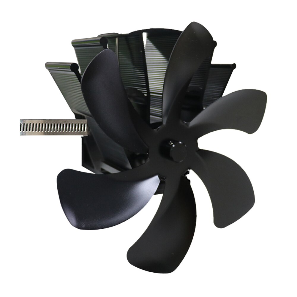 6 Blades Hanging Heat Powered Stove Fan Eco Fireplace Fan Stand Wood Burner Quiet Energy Saving Home Efficient Heat Distribution: hanging type