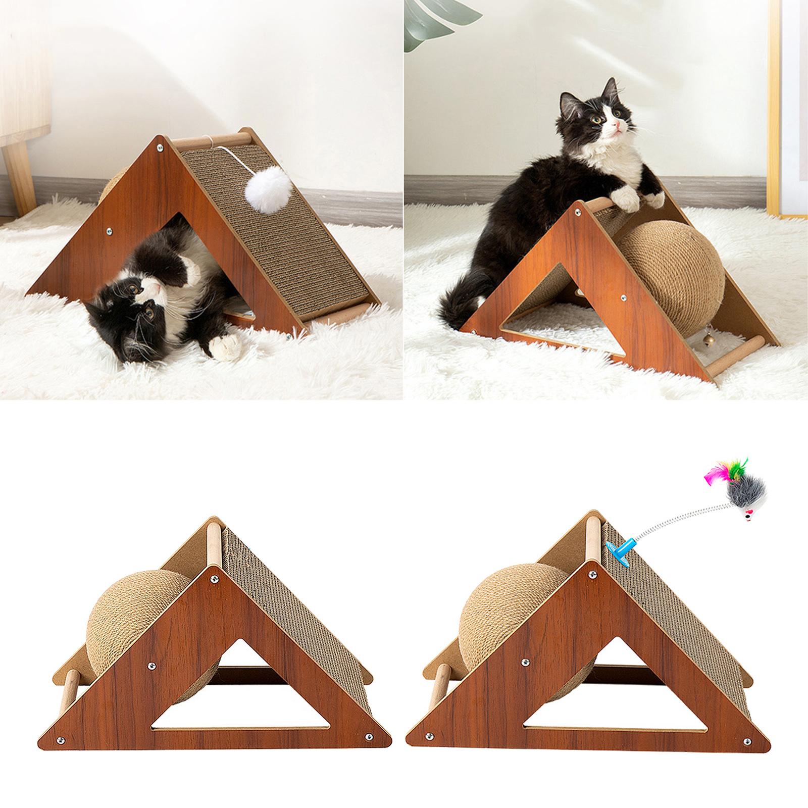 Kat Speelgoed Interactieve Kat Scratcher Board Kitten Sisal Touw Bal Scratch Paws Pet Slijpen Krassen Katten Voor Scratcher Speelgoed