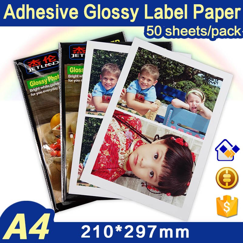 A4 Size Glossy Fotopapier met Verschillende GSM size Hoge Resolutie Foto Papier voor Inkjet Printer: Whole A4 50 sheet