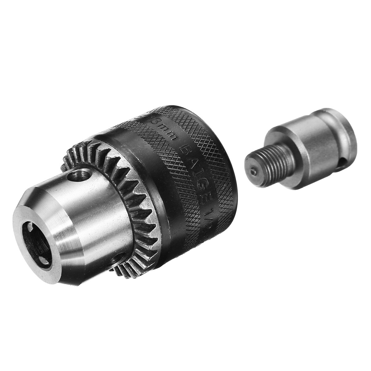Juego de mandril de taladro eléctrico de 1,5-13mm, con adaptador de eje SDS y juego de llaves de mandril para vástago redondo/hexagonal de Accesorios de herramientas eléctricas, 5 unidades
