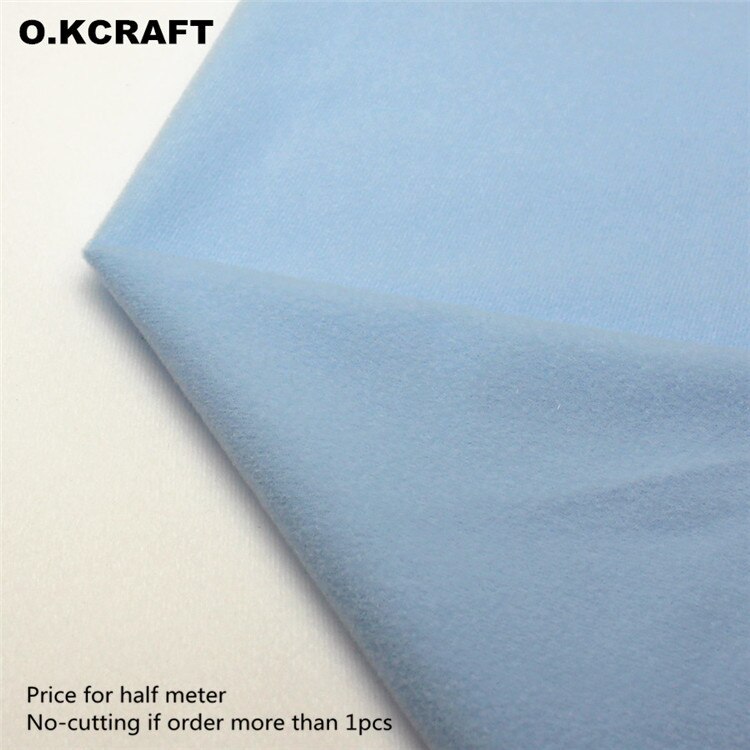 40x50 cm 30 Kleuren Goedkoopste Polyester Loop Fleece Stof Tricot Fluwelen Geborsteld Stoffen voor Patchwork Naaien Doll Gevulde speelgoed Doek