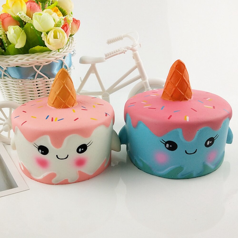 Cute jumbo Squishy Unicorn Cake Food Scented horse Food Slow Rising Funny Gadgets Anti Stress Novelty Antistress Toys Toy