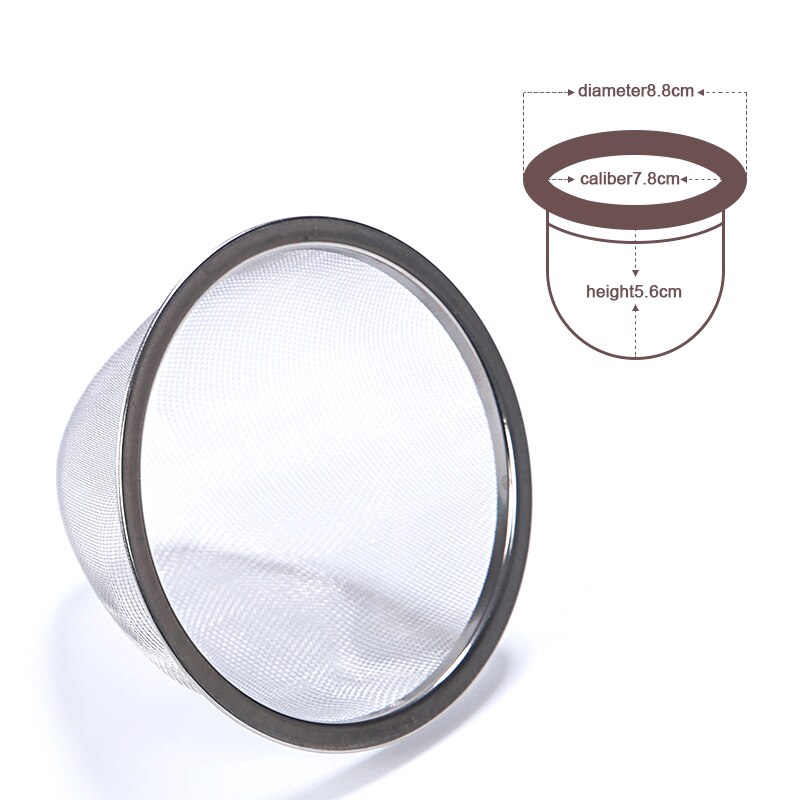 Reusable Stainless Steel Mesh Tea Infuser Strainer Teapot Tea Leaf Spice Filter Drinkware Kitchen Accessories Diameter 5-7.8CM