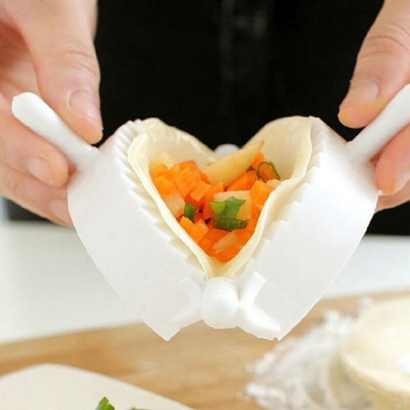 3Pcs Dumpling Maker Mould Dough Press Meat Pie Pastry Mold W0YD