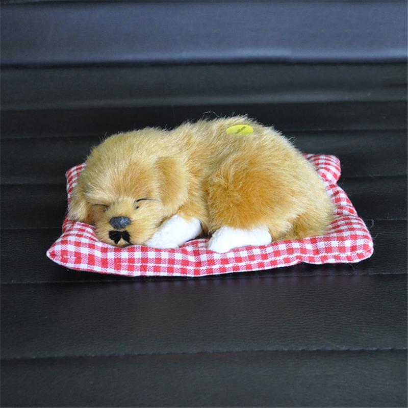 Kleine Simulatie Loensen Slapen Hond Met Geluid Mooie Dieren Knuffels Decoraties Voor Kinderen