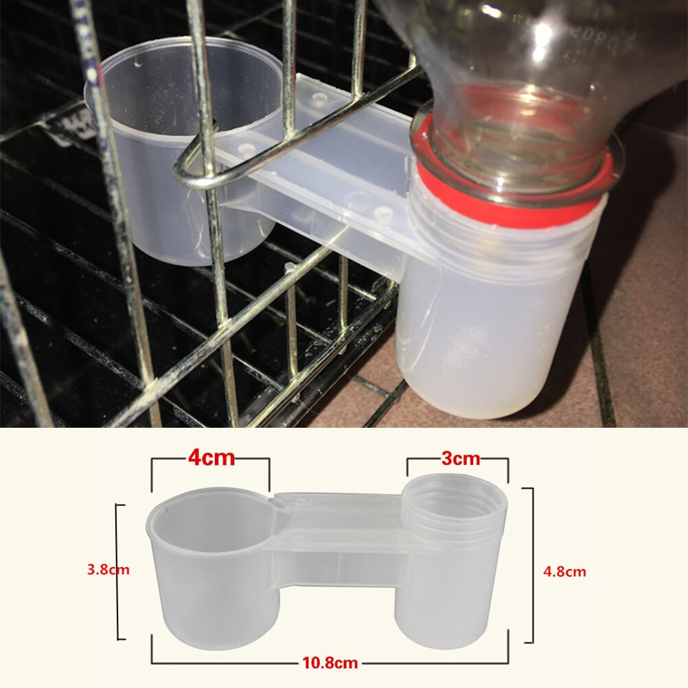 2Pcs Plastic Automatic Bird Waterer Sell Well Bird Dove Drinking Automatic Dual Port Pet