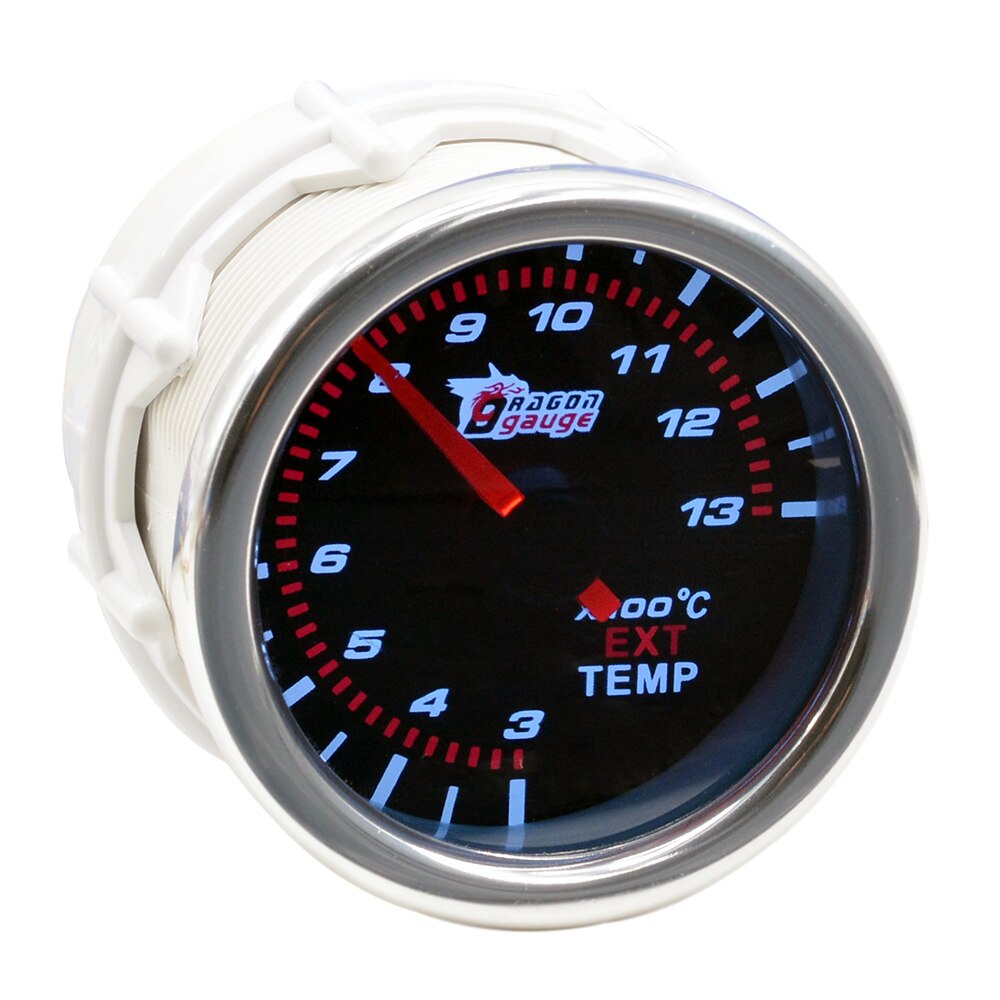 Dragon 52mm Auto Car Ext Temp Gauge Pointer Exhaust Gas Temperature EGT Exhaust Temp Meter