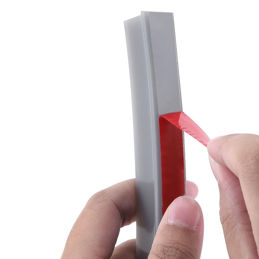 Silicone water strip rubber Stopper Collapsible Shower Threshold Water Dam Shower Barrier and Retention System gray #5