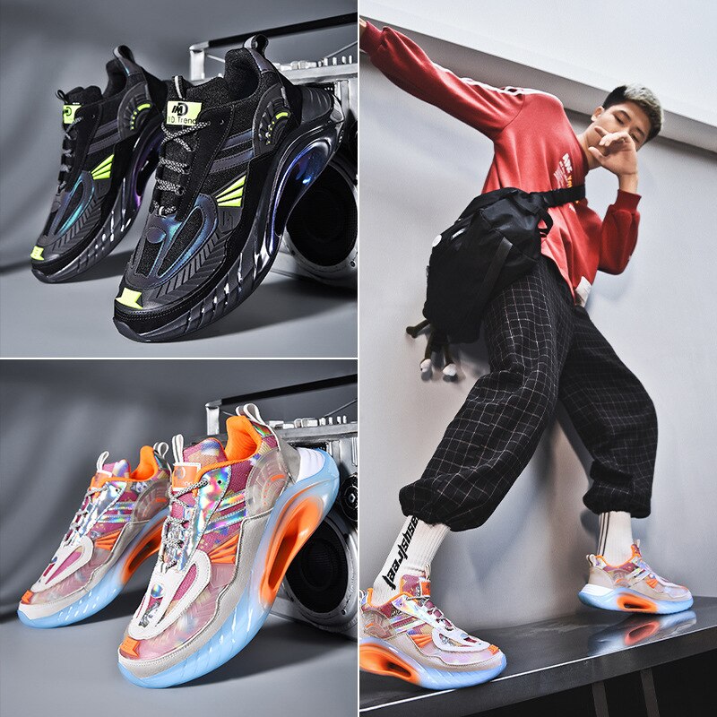 Zapatos de correr acolchados para hombre, zapatillas de entrenamiento de atletismo, transpirables, para caminar en el gimnasio, Primavera