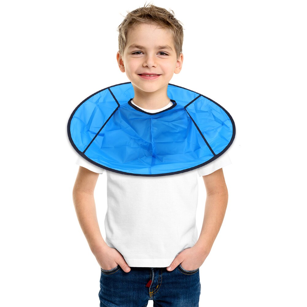 Kappersdoek, modieuze waterdichte cape, stevige kapperszaakaccessoires voor kinderen en peuters (blauw)