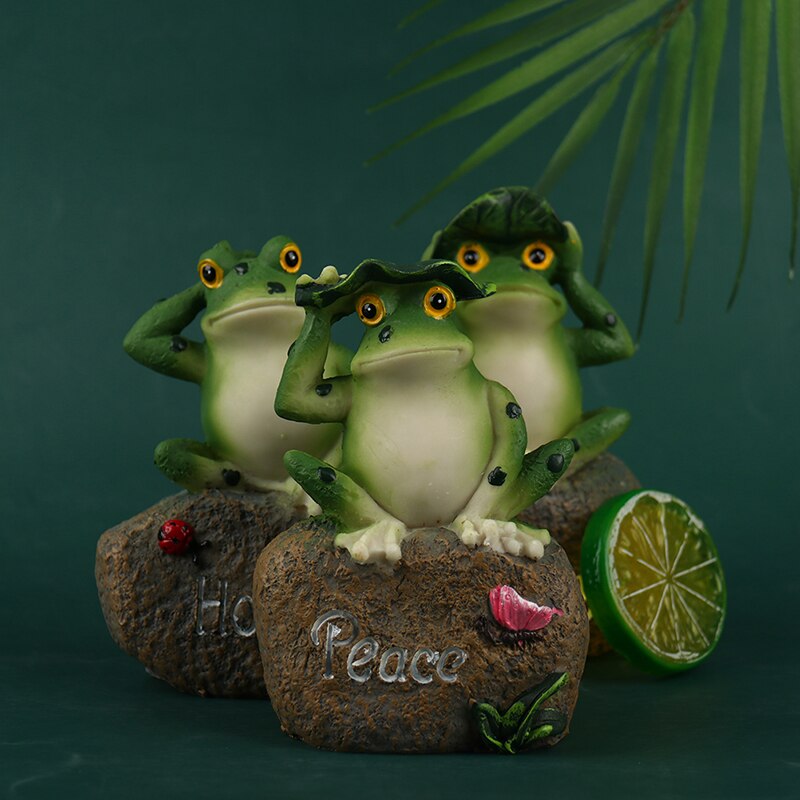 Frog Garden Sculpture Frog Sitting In Stone Garden Courtyard Frog Garden Decoration Stone Decoration