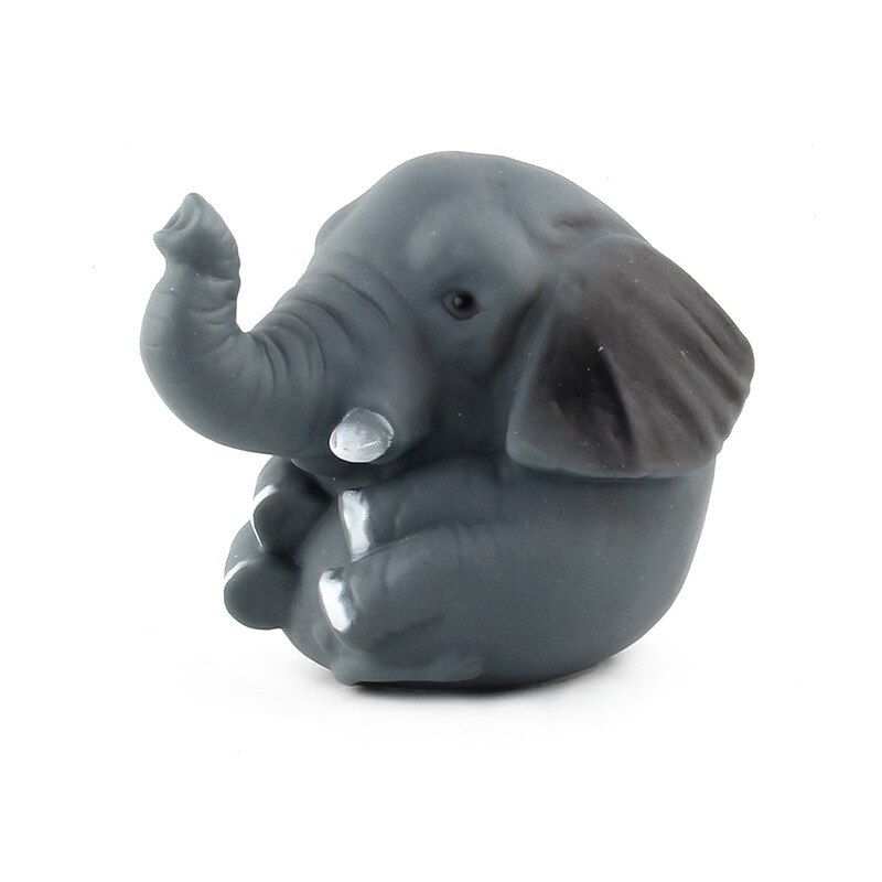 Bb kaldet tegneserie lille dyr legetøj baby lege med vandbad blød silikoneforælder og barn interaktiv vinyl flydende dyr mul: Q3 elefant 39 4g