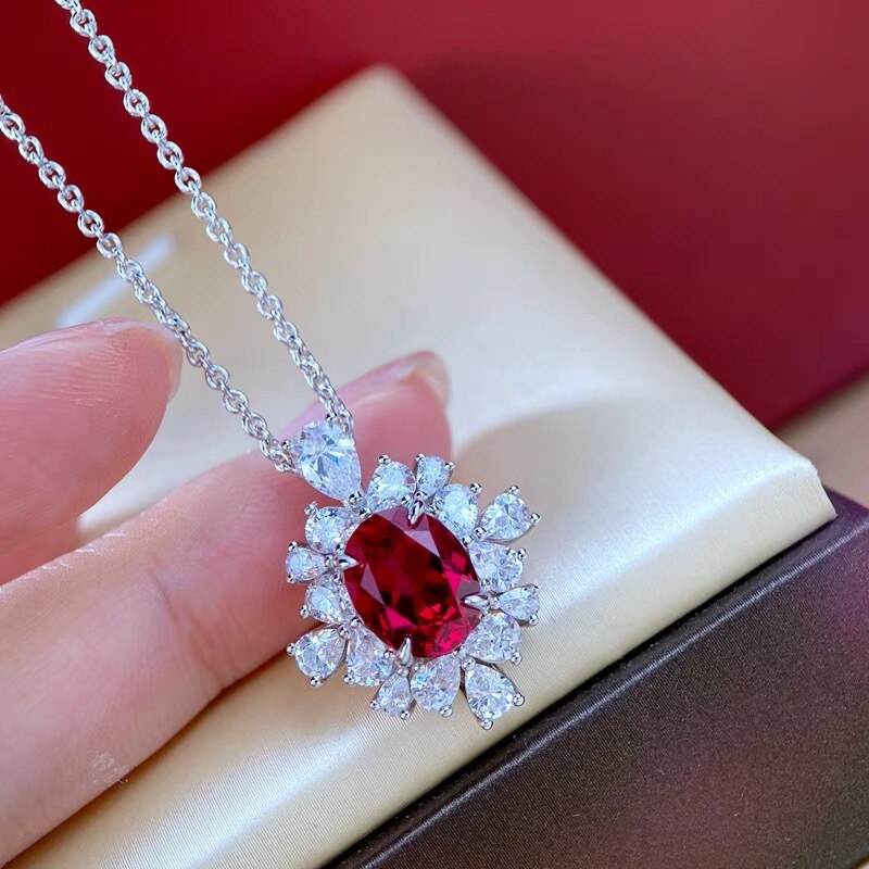Wertvolle choker-halskette mit zirkonia-anhänger aus weißgold, vergoldet, verlobungs- und hochzeitsschmuck für damen, brautschmuck
