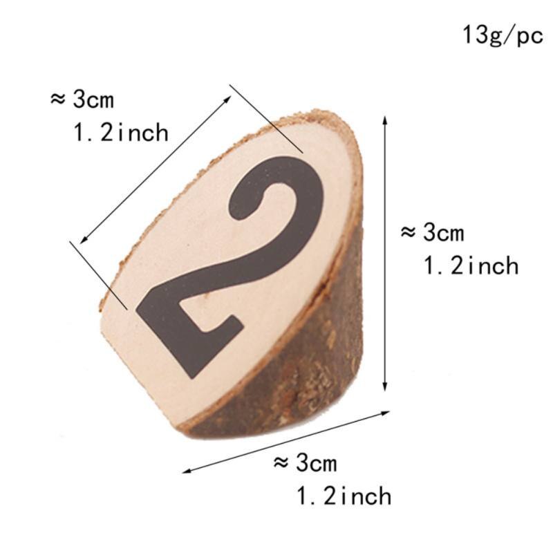 Wooden table decor Rustic Wedding Wooden Table Numbers 1-10 Set for Receptions, Banquet, Cafe, decoration number card