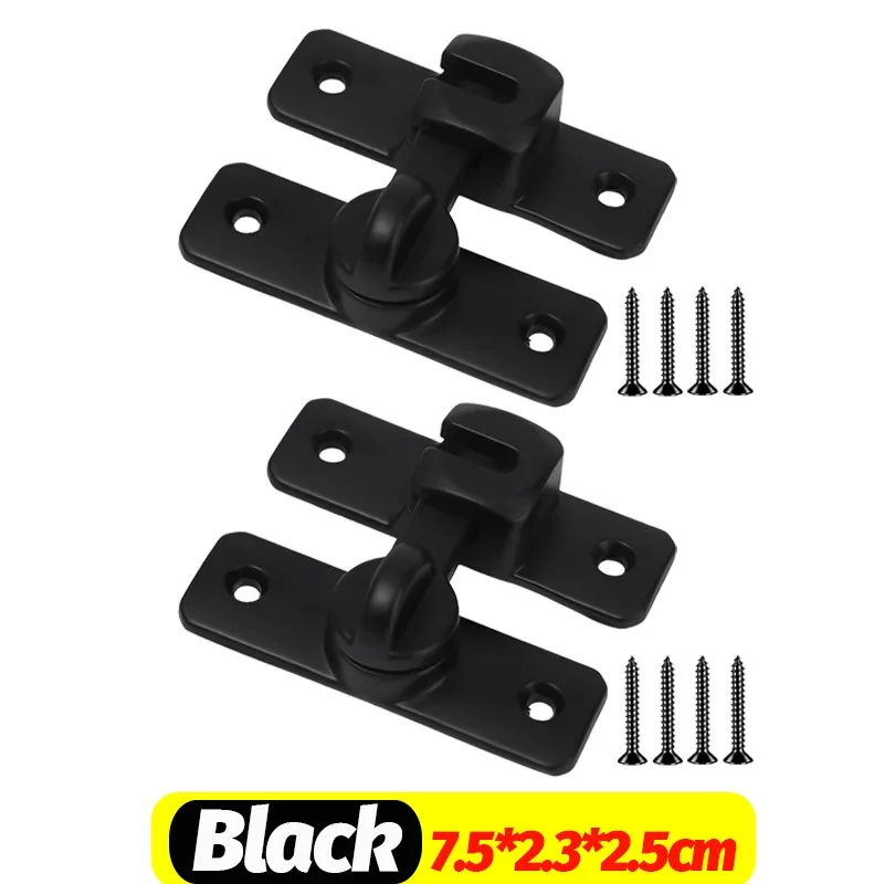 90 Degree Sliding Door Latches Sliding Door Locks Anti-theft Buckle Latches Home Cupboard Door Catches DIY Hardware Accessories